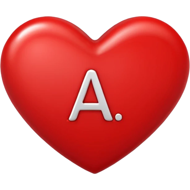 a love heart literally saying A+S in it emoji