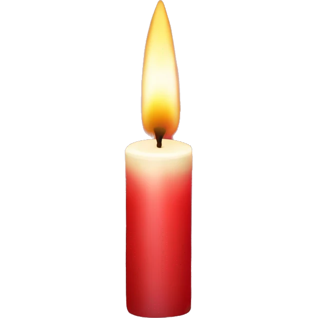 red candle emoji