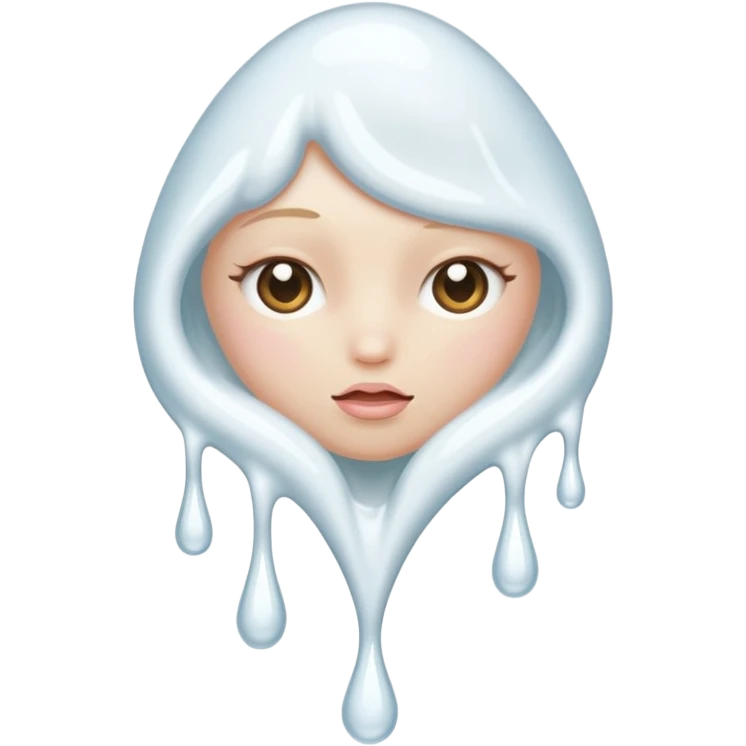 vagina, dripping with white fluid emoji