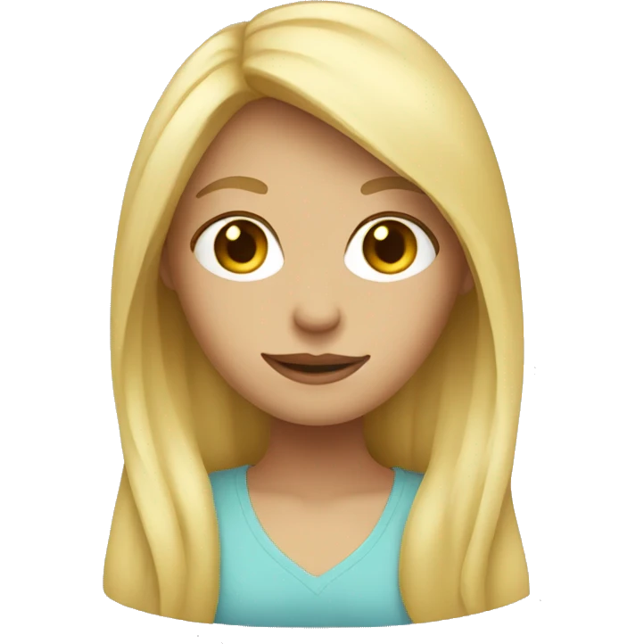 Blonde girl emoji