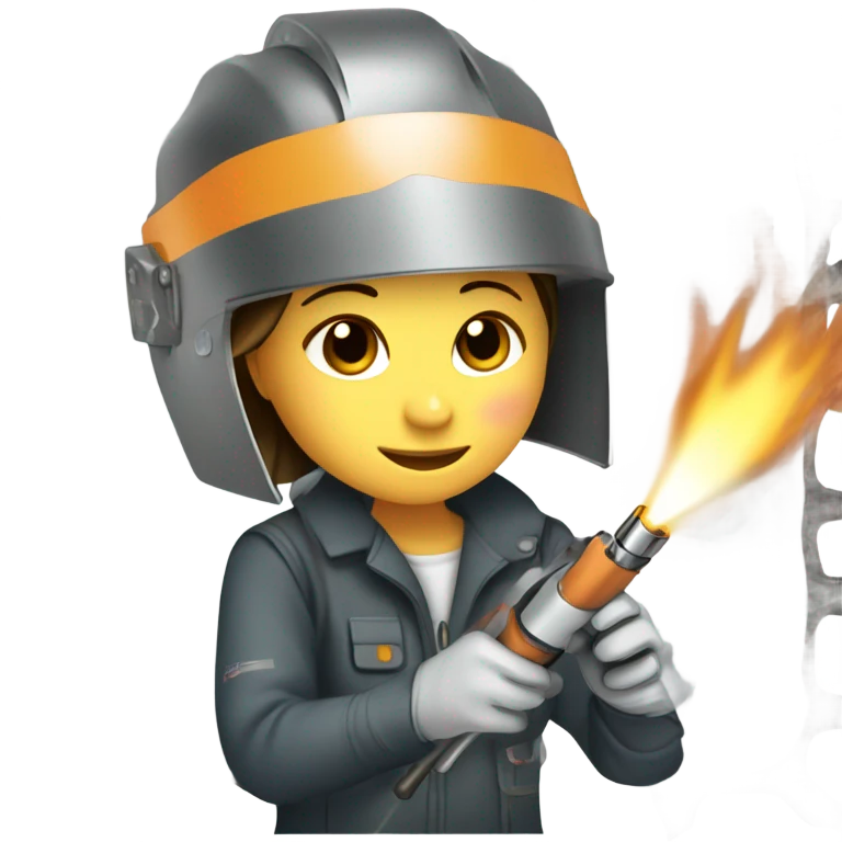 Girl welding emoji