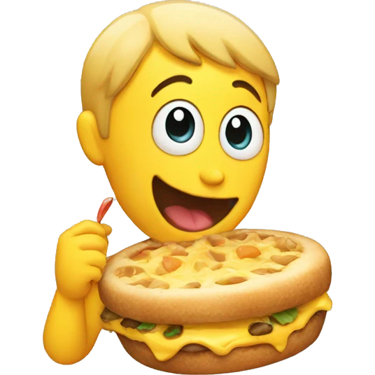 likes to eat emoji