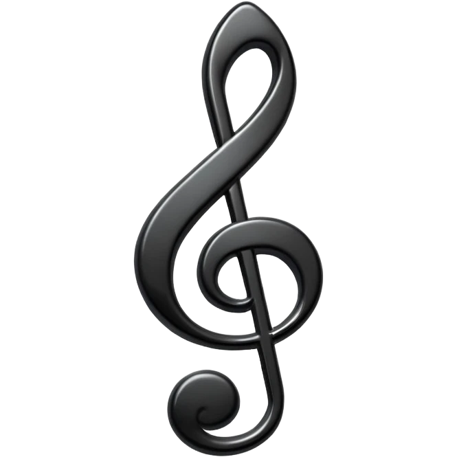 black music note emoji