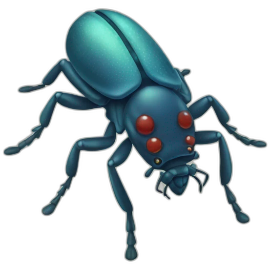 insect mite on a horse emoji