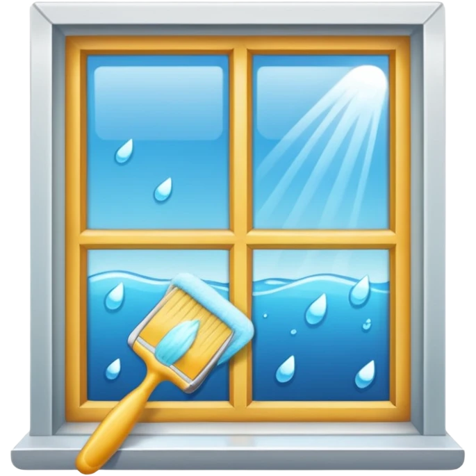 window being cleaned emoji