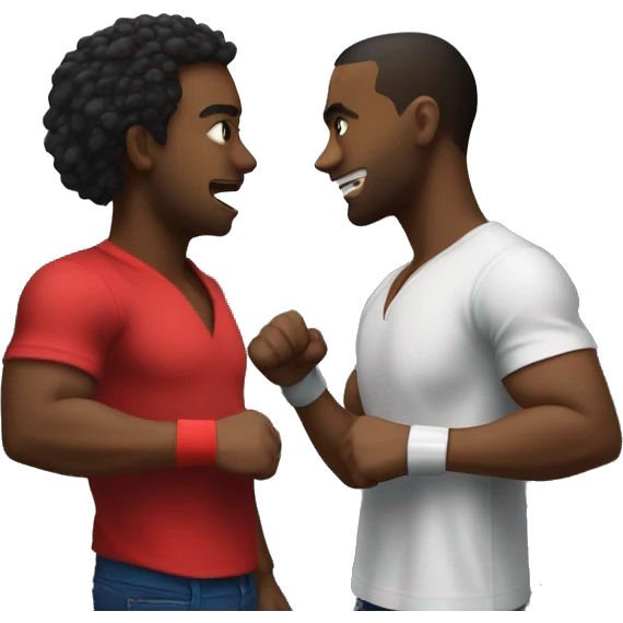 2 Haitians and 1 Trinidadian slap boxing in the elevator. emoji