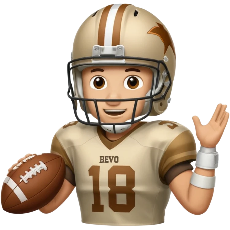Bevo scoring touchdown  emoji