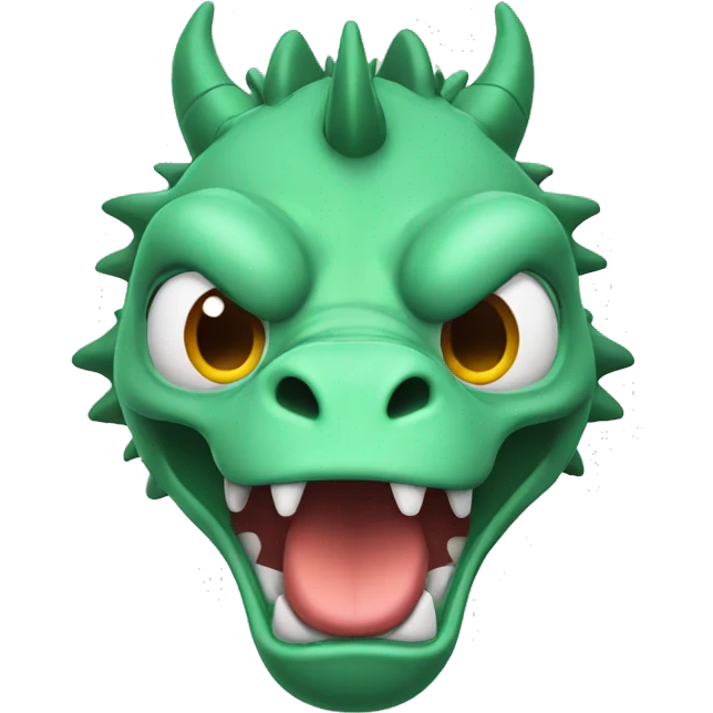 cartoon dragon looks stressed emoji