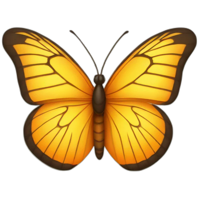 yellow and orange butterfly emoji