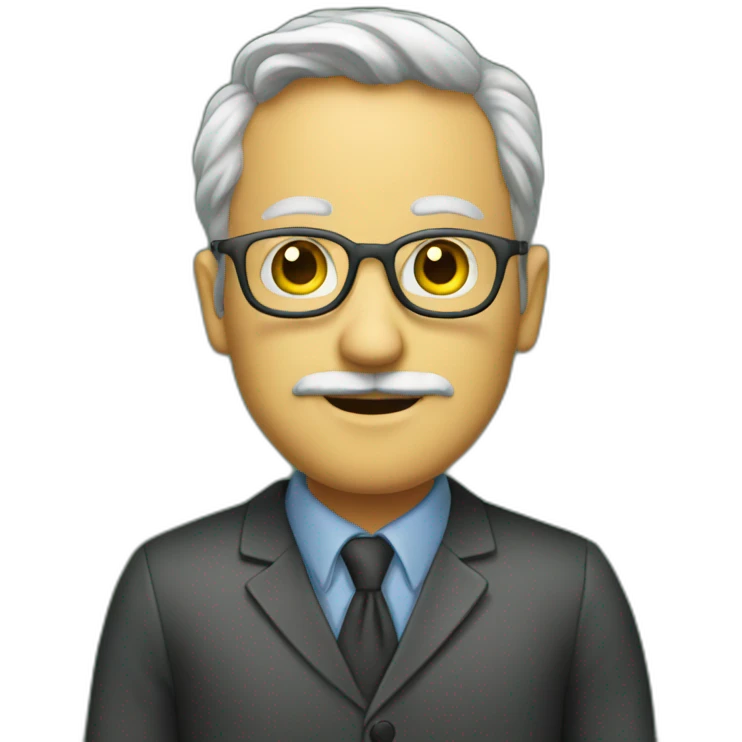 professor in front of blackboard emoji
