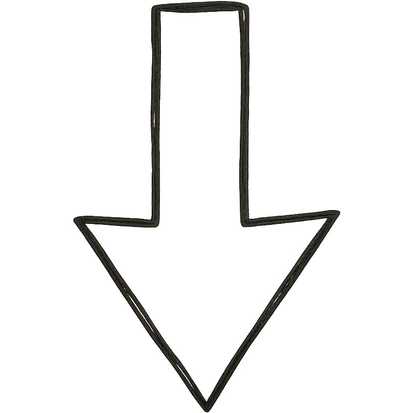 red arrow pointing down emoji