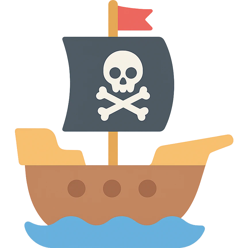 pirate ship emoji