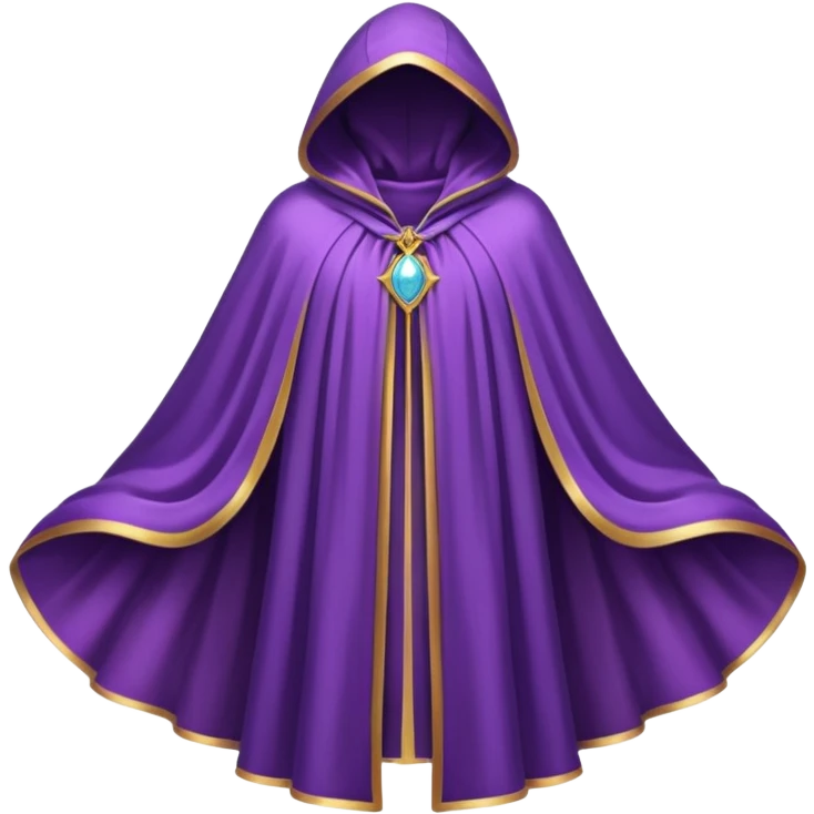 a fantasy magic purple cloak emoji