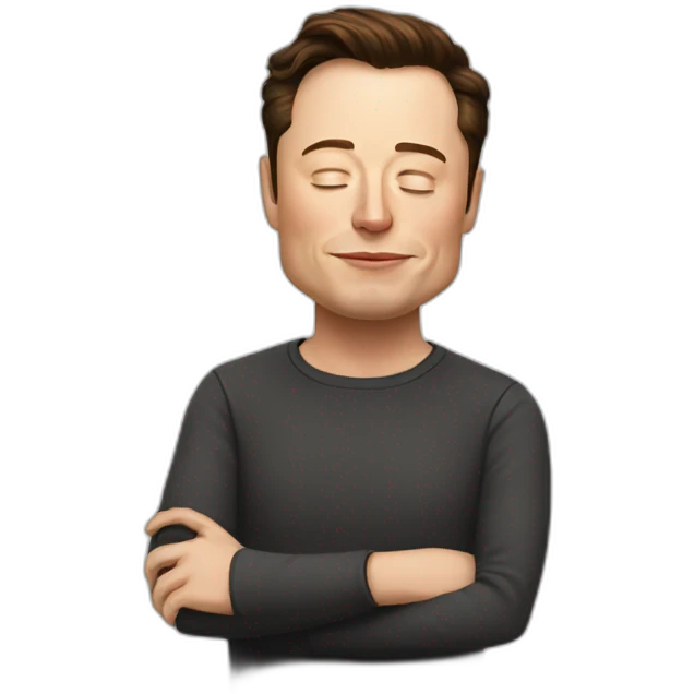sleepy elon musk emoji