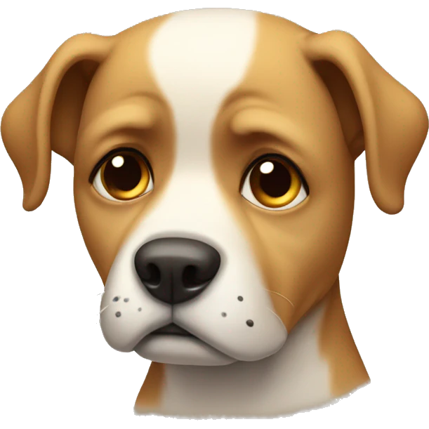 Sad dog emoji