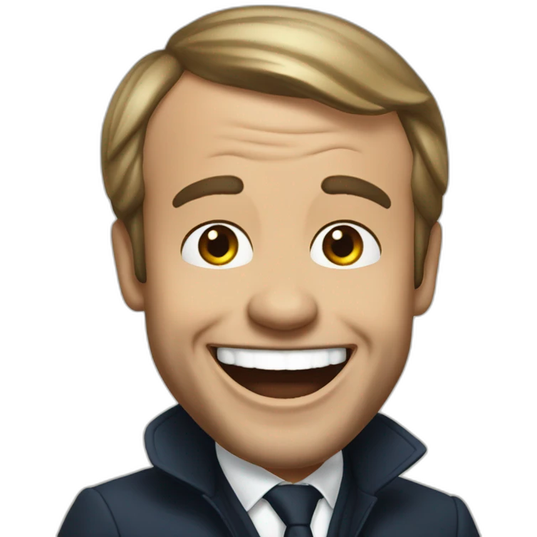 Emmanuel-macron-laugh emoji