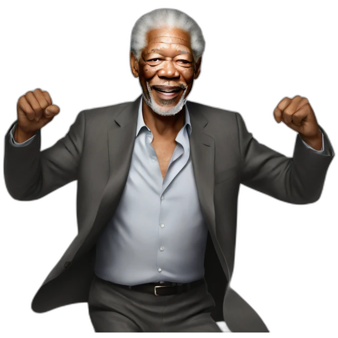 Morgan freeman dancing emoji
