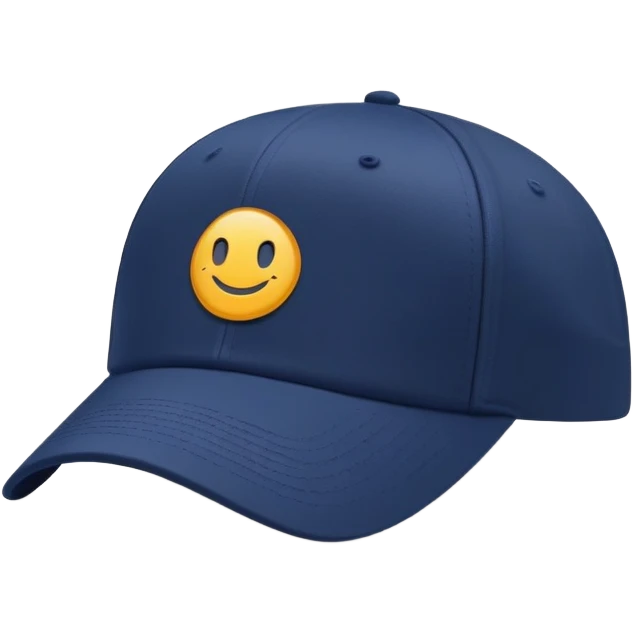 cap with a simple logo on the front panel emoji