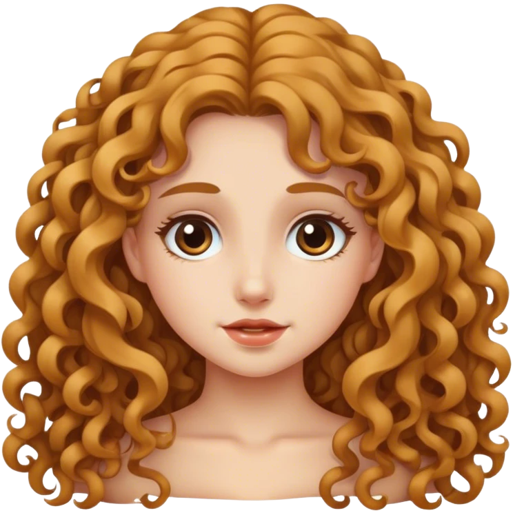 Chico blanca, con cabello largo rulo  emoji