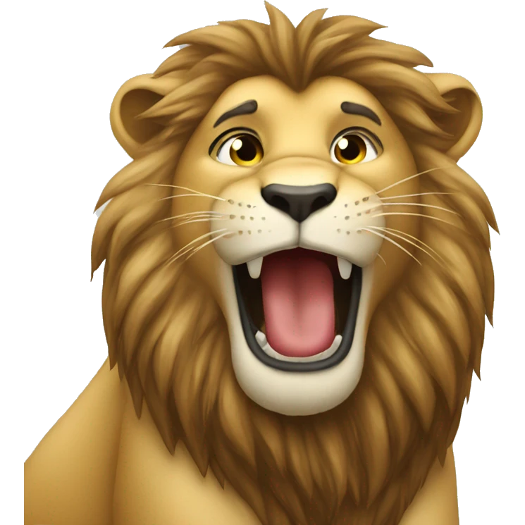 Lion giving kisses  emoji