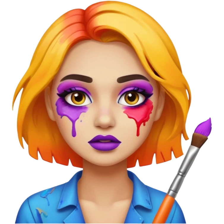 clumsy makeup artist emoji