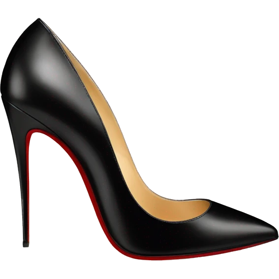 Black christian louboutin so kate  emoji