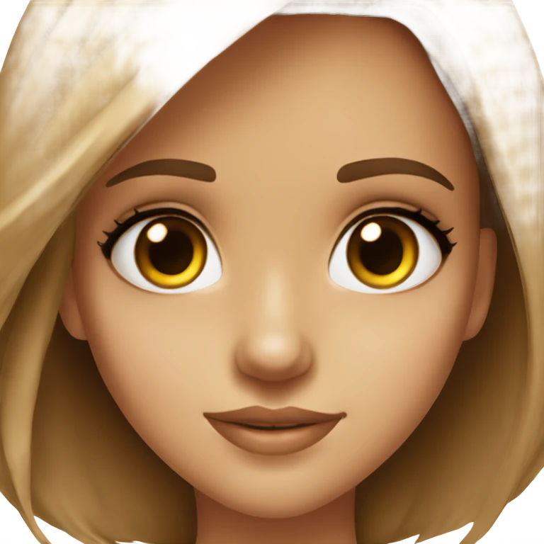 beautiful girl with brown eyes looks like jessica alba emoji
