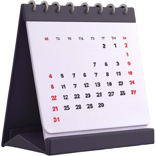 desk calendar emoji
