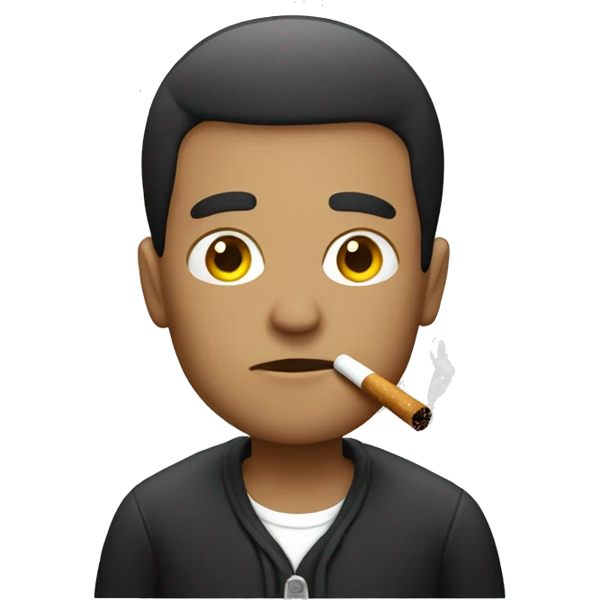 Guy smoking emoji