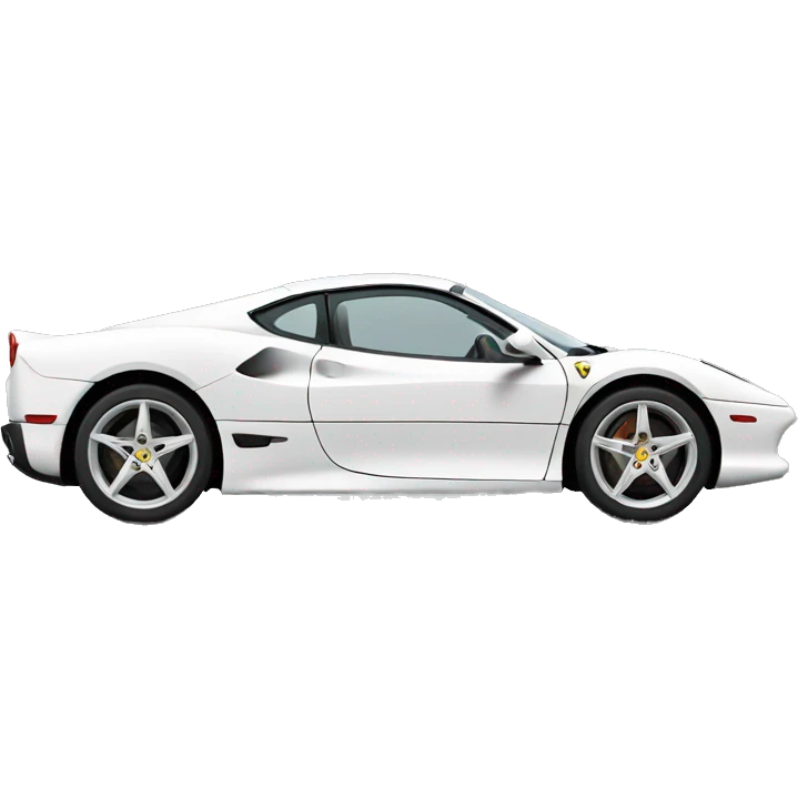 White Ferrari emoji