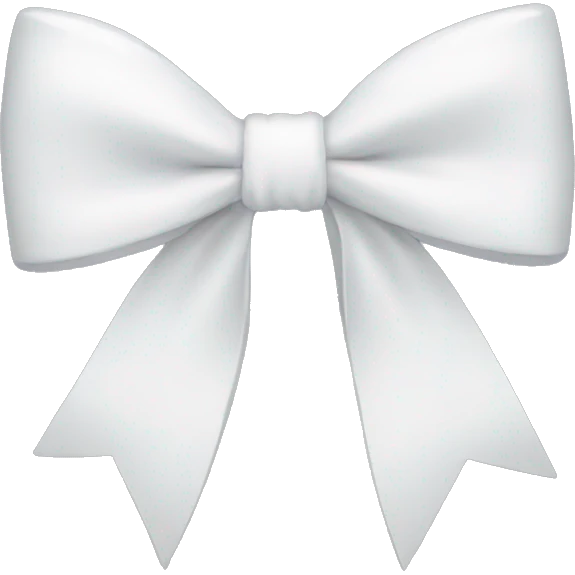 White bow emoji