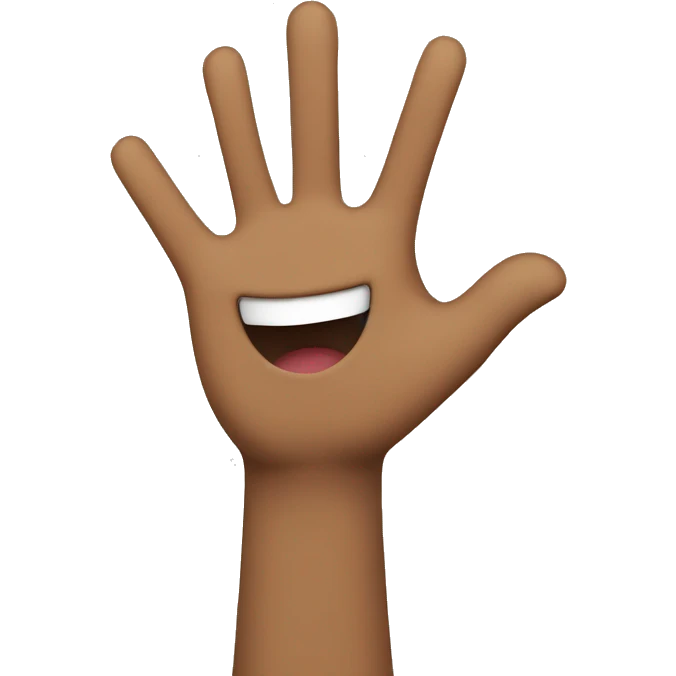 Happy Person Raising One Hand emoji