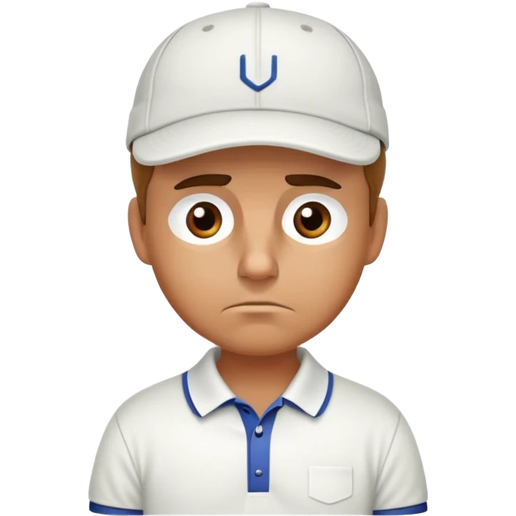 Sad golfer emoji