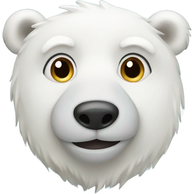 christmas polar bear emoji