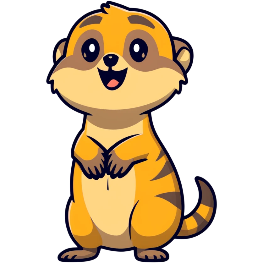 Meerkat saying you’re welcome  emoji