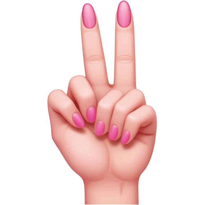 pink middle finger emoji