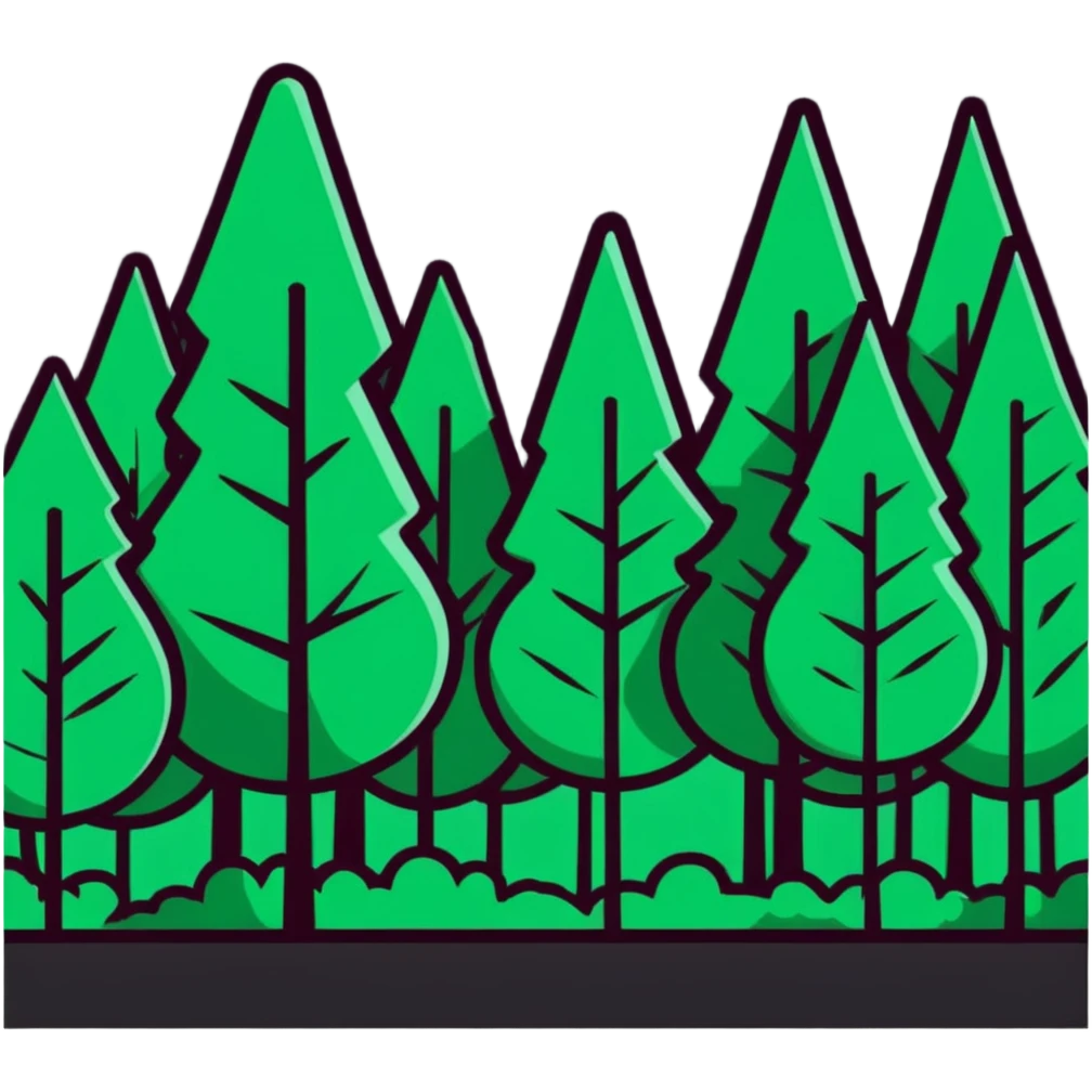 forest hunters typography emoji