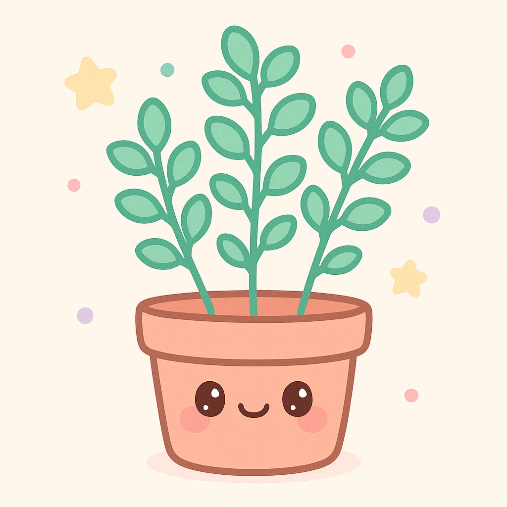 herbs, kawaii style emoji