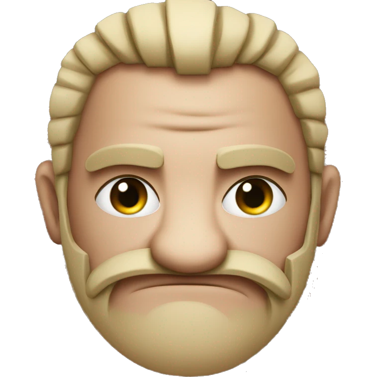 Chessboxing Berserker with staring eyes emoji