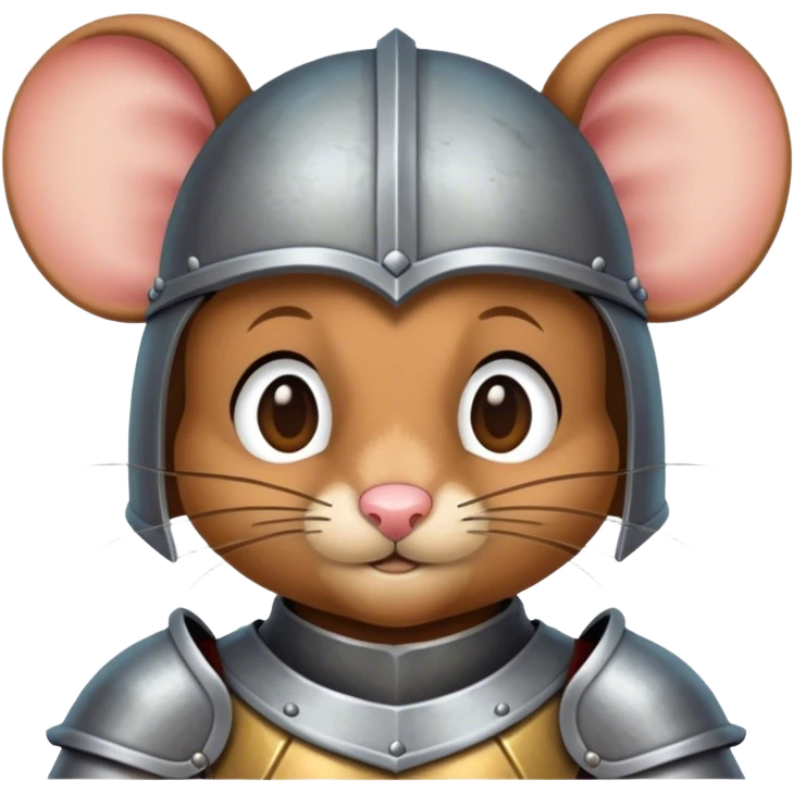 Medieval human merged with mouse emoji