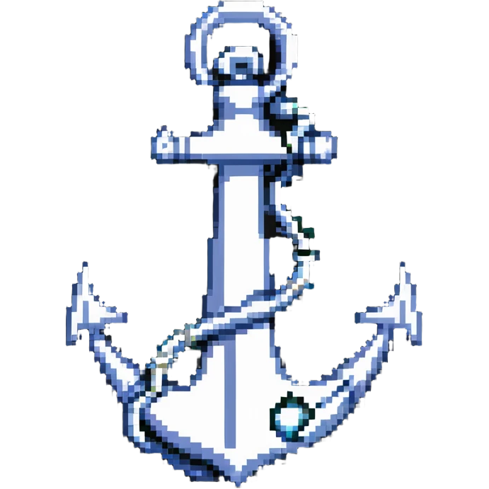 ship anchor with 'Reza' design emoji