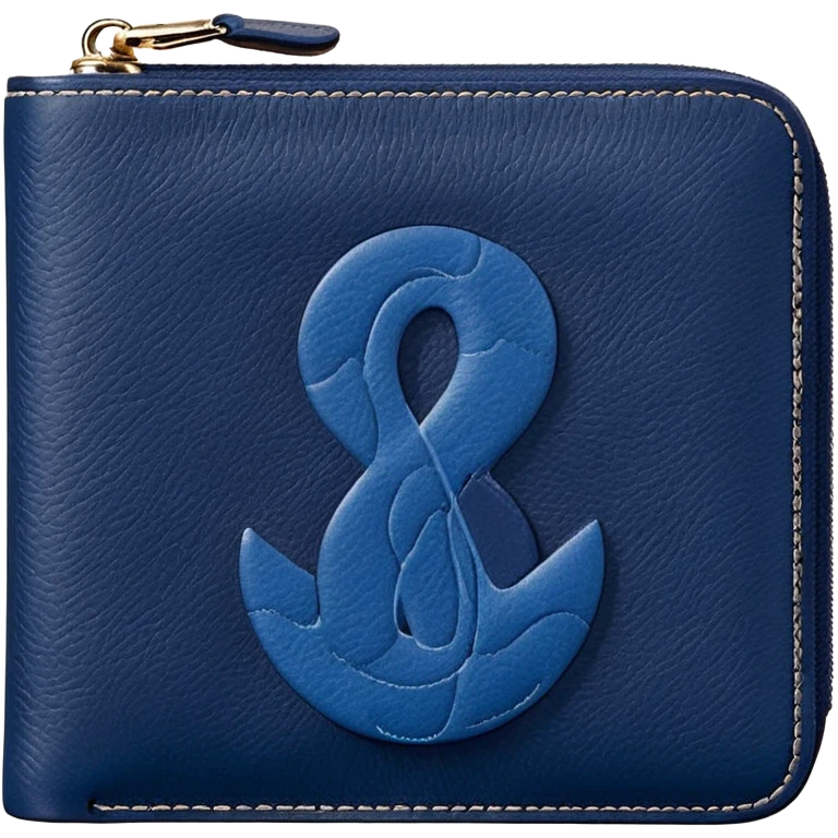 Coach wallet signature jacquard navy blue emoji