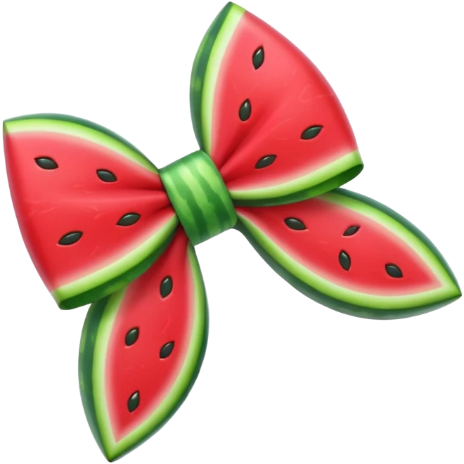 Watermelon bow emoji