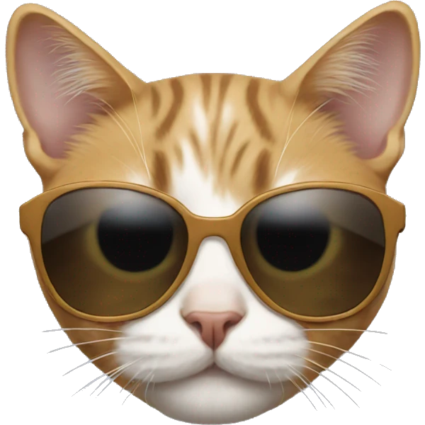 Cat with sunglasses emoji