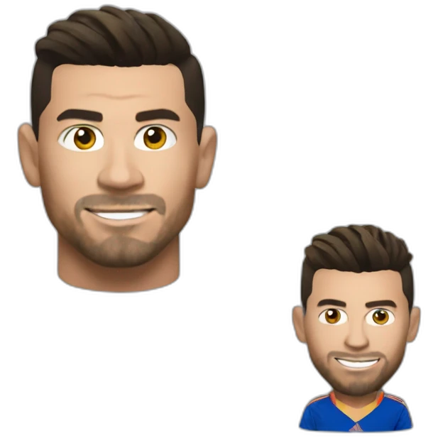Ronaldo sur messi emoji