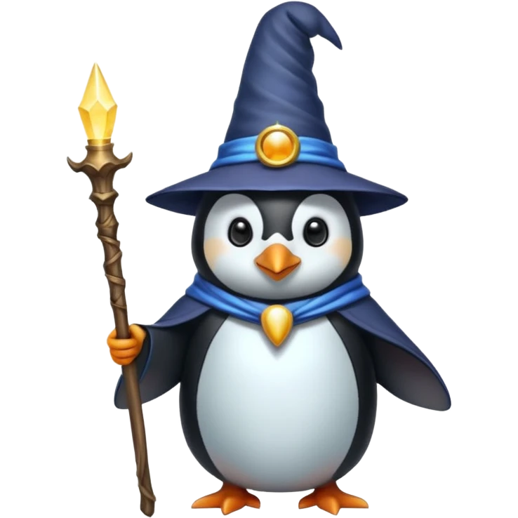 Penguin Wizard emoji