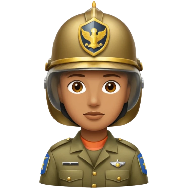 Casco con grado de sargento emoji