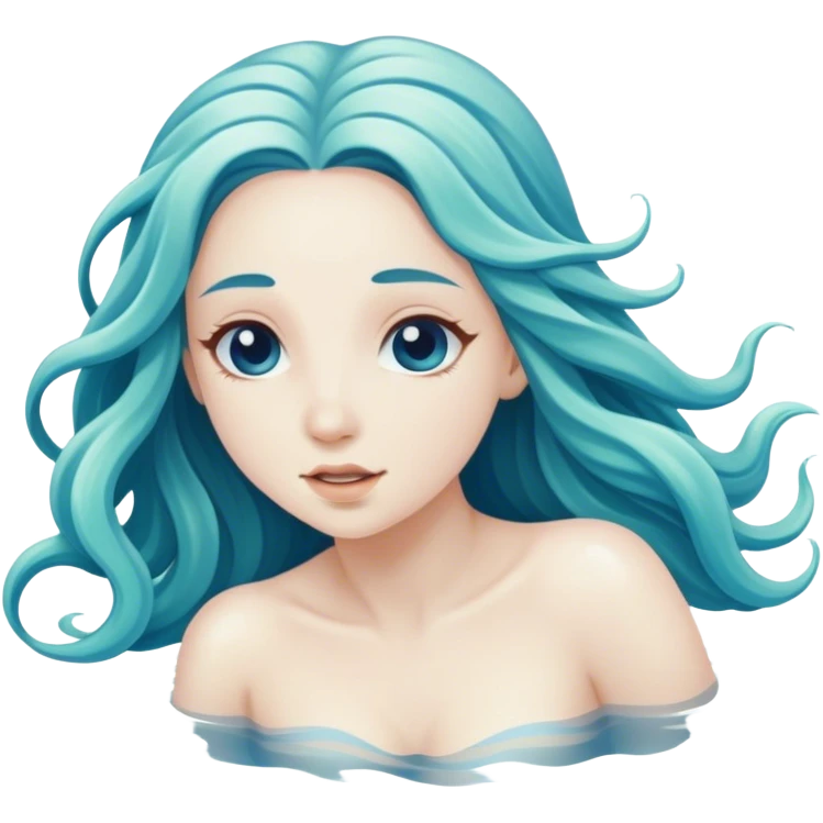 female Water nymph swimming emoji
