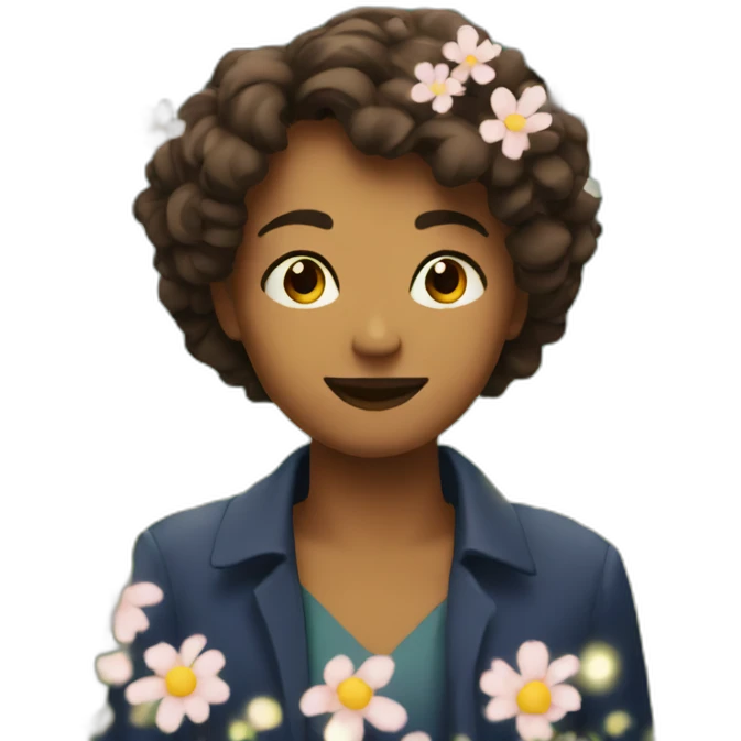 Bokeh of flowers emoji