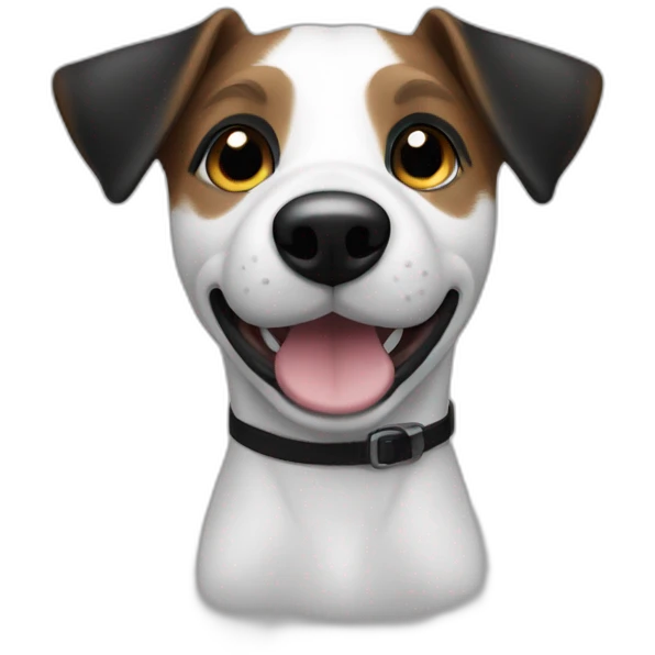 Jack russel noir et blanc emoji